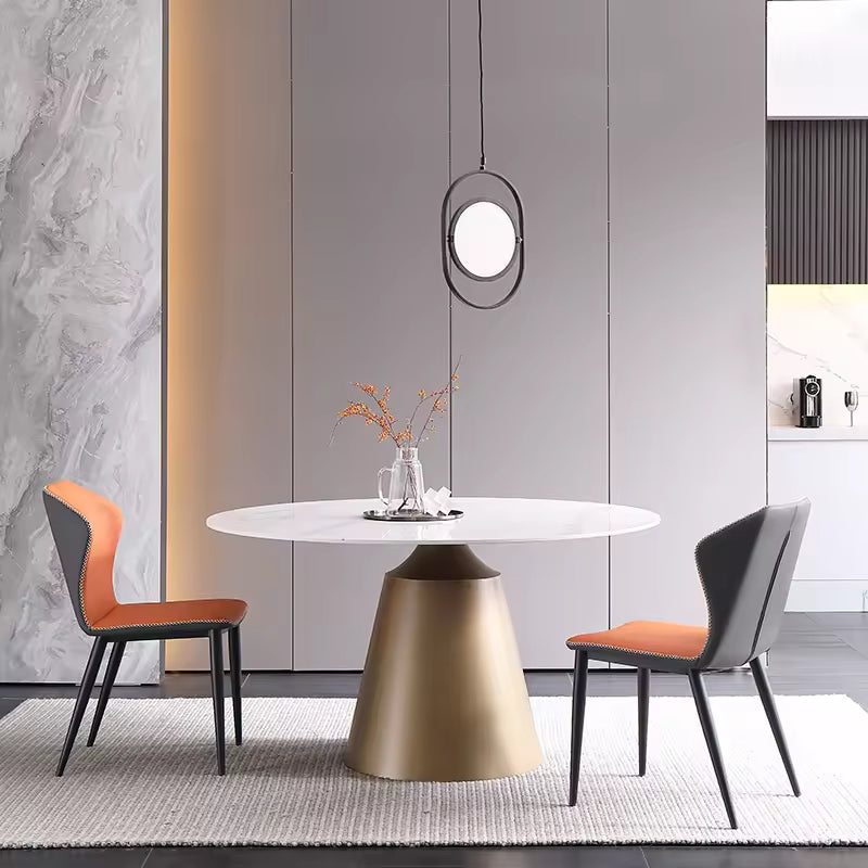 طاولة طعام مستديرة بتصميم معاصر