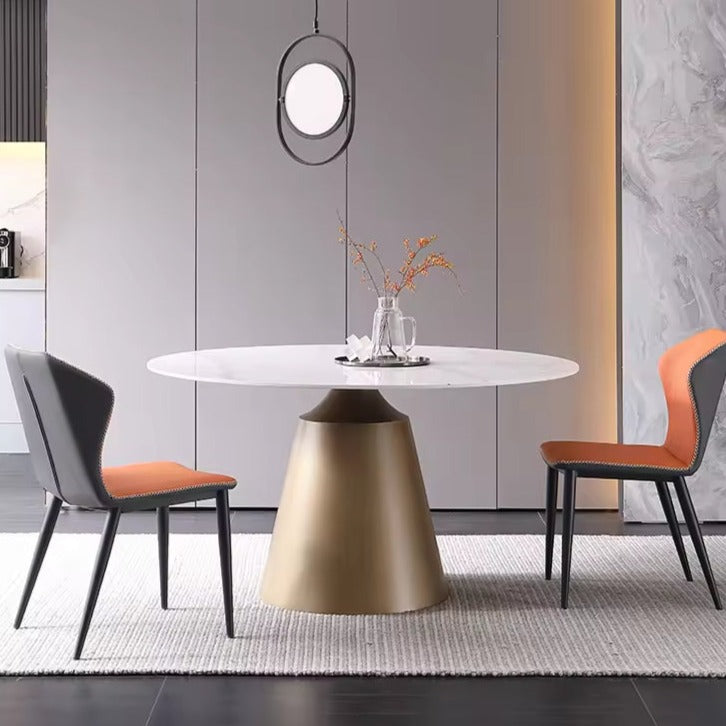 طاولة طعام مستديرة بتصميم معاصر