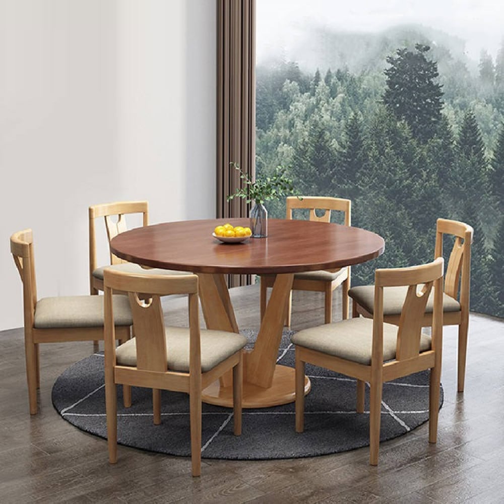 طاولة بتصميم مستدير مميز